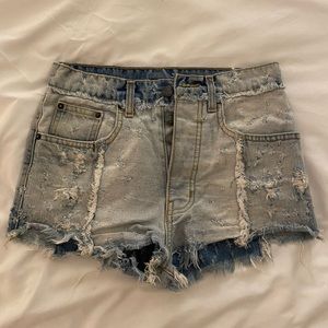 CARMAR Distressed Denim Shorts